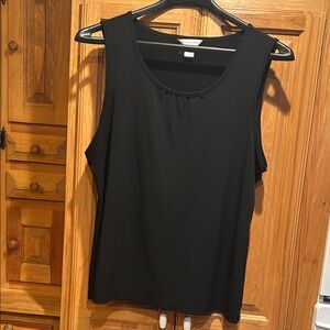 Christopher and banks petite sleek black tank top